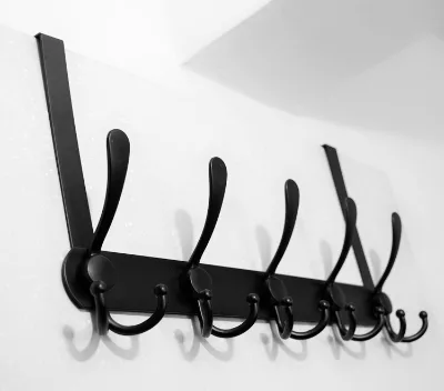 5 Tri Bathroom Bedroom Wardrobe Metal Hanging Wall-mounted Stainless Steel Clothes Hooks Wall Mounted Coat Rack