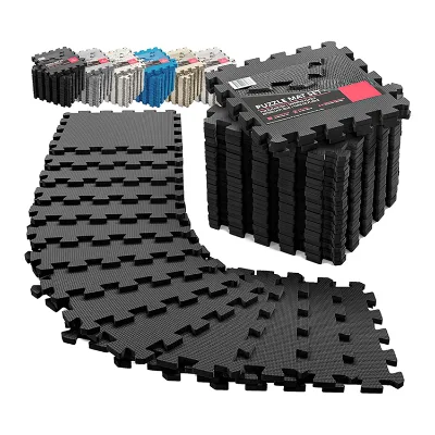 Puzzle Rubber Tiles Protective Ground Surface Protection Interlocking EVA Soft Foam Floor Mat
