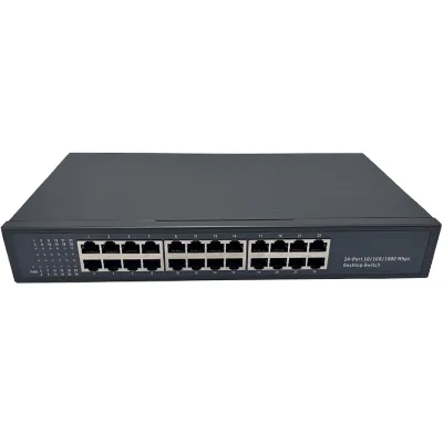 S1024F-24-Port 10/100Mbps Ethernet Unmanaged Switch