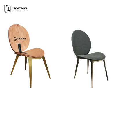 Hotel Restaurant Chairs High-grade Eucalyptus Material Modern Eco-Friendly Durable Customizable Curved Bent Plywood Wholesale