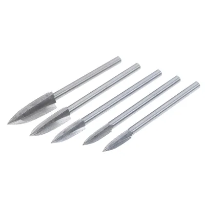 5pcs 3-8mm Wood Carving Tools Engraving Drill Accessories Bit Wood Crafts Grinding Woodworking Tools