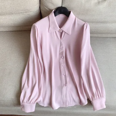 2025 spring new leisure temperament age-reducing short shirt cardigan shirt blouse