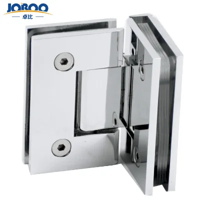90 Degree Glass to Glass Stainless Steel Modern Shower Cubicle Door Hinge Square Frameless Hidden Glass Door Clamp for Apartment
