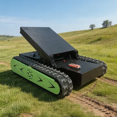 OEM Customized Wireless Remote-Controlled Tracked Chassis with Motor for Farm and Various Complex Terrains