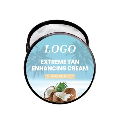 Private Label 100ml Coconut Watermelon Dark Tanning Enhance Cream Body Lotion for Darkening Skin Surface