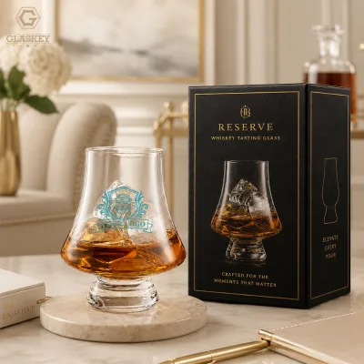 10oz Handcrafted 100% Lead-Free Crystal Glass Bourbon Whisky Crystal Tasting Glasses Snifter for Spirits Cognac Brandy