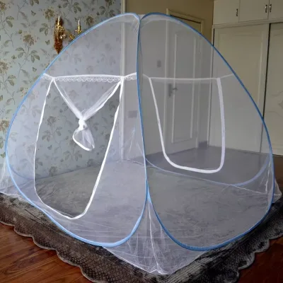 New Design Yurt Encryption Not Need to Installation Foldable Full Cover Bed Net Double Size Bed Full Cover Mosquito Net