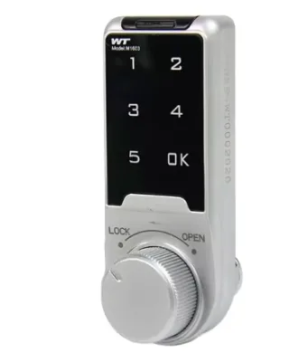 Black Intelligent Digital Combination Lock Core Convenient Password Unlock for Cabinets ABS