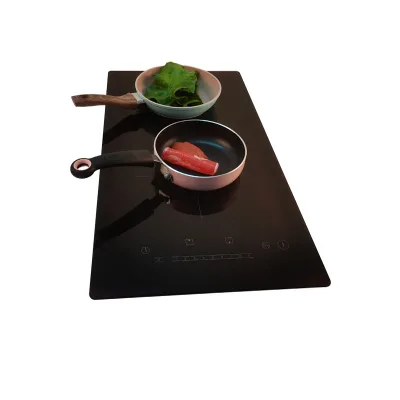 Electric Induction Cooktop 2 Burner Ceramic Glass Stove Top Touch Control Hybrid Cookertop