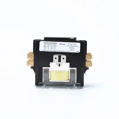 1P-40A AC Contactor 220V Air Conditioner Contactor for 1HP 2HP 3HP Wall & Cabinet Air Conditioner Replacement Parts