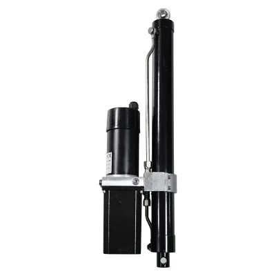 Quality Certification Ipx5 Waterproof 800W 200mm Stroke Hydraulic Linear Actuators for Dump Truck Tractor