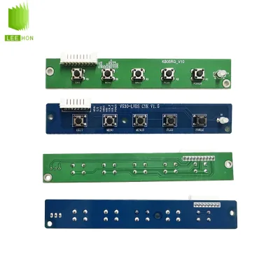 6-Key Keypad 10-Pin PH2.0 Connector 6-Button Keypad Board with LED for LVDS Driver Board