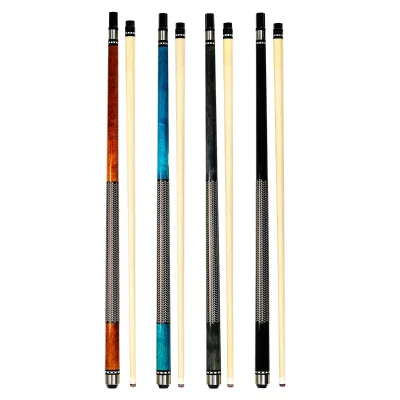 Oem High Quality Ash Wood 2-piece Pool Cue With Stainless Steel Joint 1/2 Split Head Lightweight 20 Oz Includes Cue Bag