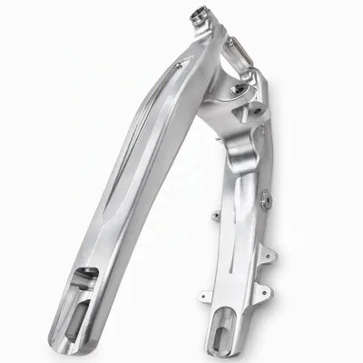 Large Scale CNC Machining Aluminum Swingarm Structural Frame High Precision 5-Axis Milling Aerospace Prototyping
