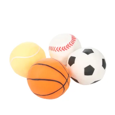 High Quality logo Print Mini Sports Squeeze Toy Ball Soft TPR Decompression Toys for Kids