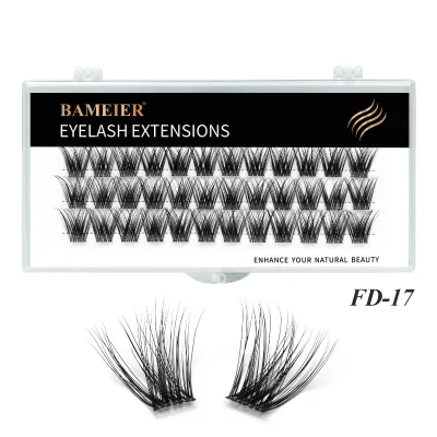 Faux Mink Clear Band Cluster Lashes for DIY Lash Extension at Home Segmented Lash Extensions Diy Cluster Faux Mink Eyelashes