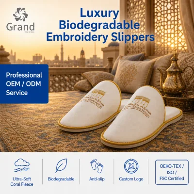Warm Plush Hotel Slipper for Winter Luxury Fleece Guest Slipper Soft Indoor Slipper for Mountain Resorts and Villas