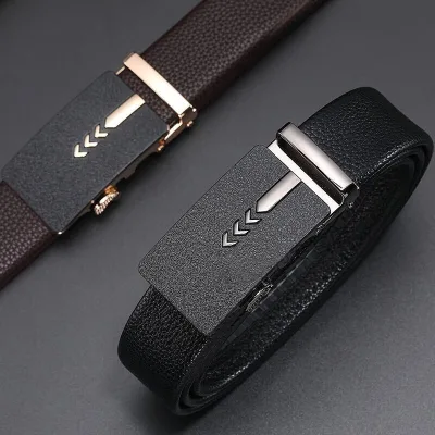 Personalized Accessory PU Belt Durable Alloy Buckle Custom Length Genuine Leather Fashion Style FYJ Brand 3.5cm Width 110-130cm