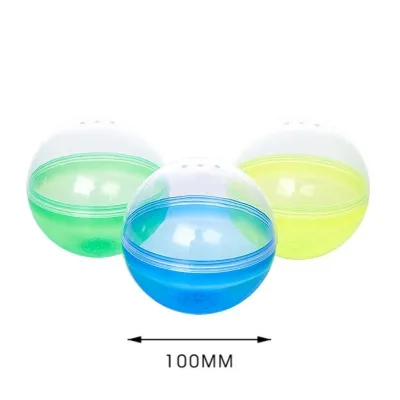 Wholesale 100mm Gachapon Capsule Vending Machine Capsule Big Round Plastic Half Transparent Empty Shells Giant Gumball Capsules