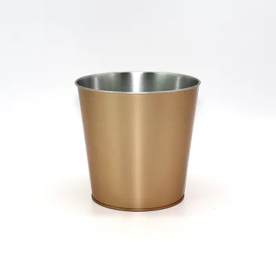 Customized Printing Round Metal Buckets Cookies Can Box Packaging for Food Bucket Popcorn Tin