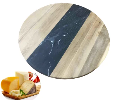 Durable Wooden Cheese Board Marble Cheese Cutting Board