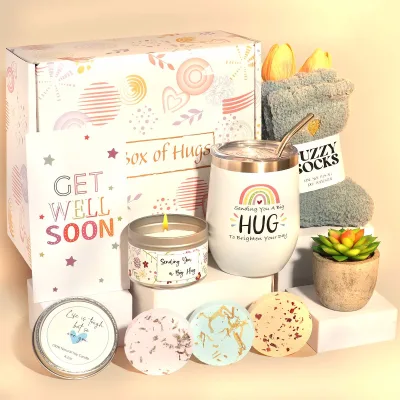 Colorful Girl Spa Gift Set Relaxing & Mothers Valentines Day Beauty & Wedding Gift Custom Logo Scented Candle & Holiday