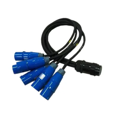 19pin Socapex Split to Male Plug Power Extension Cords