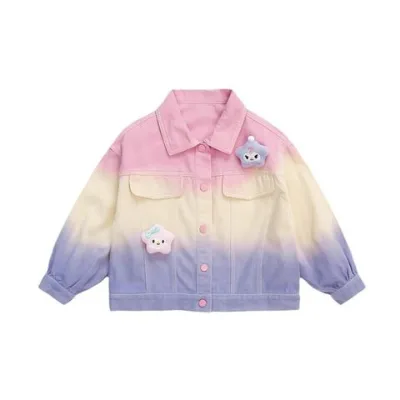 New style children's autumn casual jacket Girls' Denim Jacket
