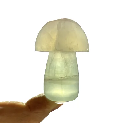 natural polished crystal gemstone healing carving crafts for gifts crystal carving mushroom