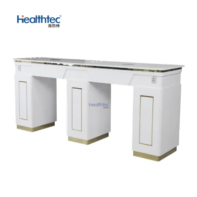 Modern-custom-color-double-manicure-table -nail-art-table-with-dust-collector