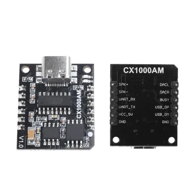 CX1000AM Serial MP3 Voice Chip Module Microcontroller Control Triggers Voice Broadcast Custom Audio Module TYPE-C Interface