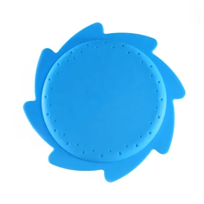 Custom Printed Silicone Spinning Water Beach Toy Flying Sprinkler Flying Disc Durable Rubber Material