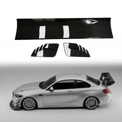 High Quality Dry Carbon Fiber Vulcan Alpha Swan Neck Rear Spoiler for F87 M2 M2C F22 M240 Rear Wing