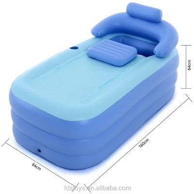 Adult Spa PVC Inflatable Folding Portable Bathtub