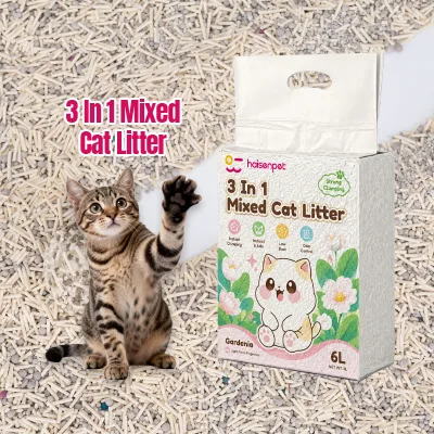 Tofu Dominated Cat Litter With Sodium Bentonite 3 Ingredient Blend Low Dust Odor Absorb 99% Antibacterial Sensitive Pet OEM