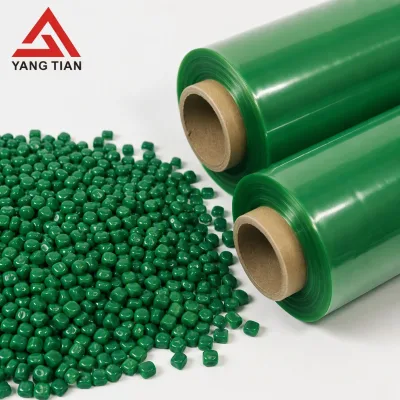 Uniform Particle Green PE PP Blown Film Grade High Gloss Molding Masterbatch No Speckles No Blocking Filter Screen