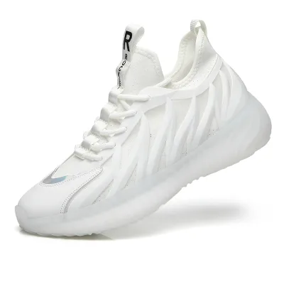 Men's Summer Torre Style Sneakers Casual Running Platform Shoes with Round Feature and Thick Soles Upper Position PU Insole