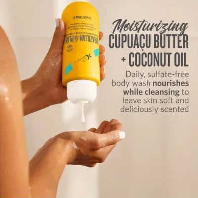 Wholesale 13oz/385ml Coconut Oil Moisturizing Softening Skin Body Cleansing and Nourishing Shower Gel