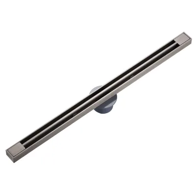Stainless Steel Ultra-Narrow Linear Strip Floor Drain for Shower Rooms Dry-Wet Separation Odor Prevention Concealed