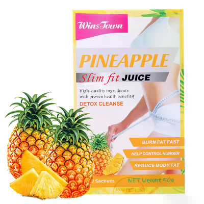 Natural Instant Fit Pineapple Fruit Slim Juice Help Control Hunger Diet Supplement Weight Loss Flat Tumy Control Detox Juice