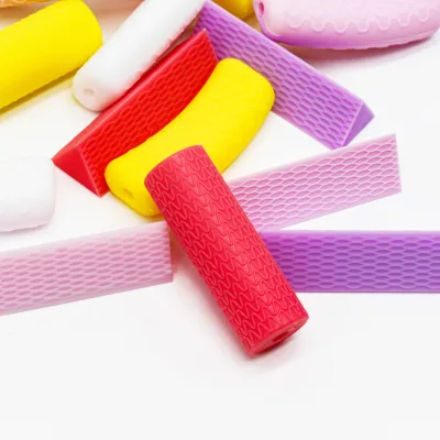 Eco Friendly Adult Teething Hollow Buffer Anti-slip Bark Texture Design Silicone Orthodontic Teether