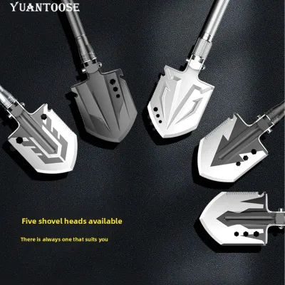 Sappers Gray Multifunctional Folding Shovel Model D15-27 for Camping Survival Outdoor Use