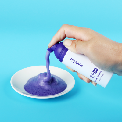 Intensive Stain Removal Teeth Reduce Yellowing Purple ToothpasteTeeth Whitening Foam Foam for Teeth Whitening at Home 45ml