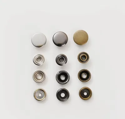 Factory Supply Durable Four-in-One Rectangle Pattern Metal Buckle Stainless Steel 201 Snap Button Type with Eco-Friendly Feature