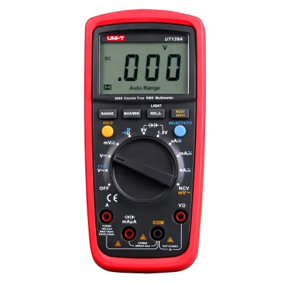 UNI T UT139A Universal High Precision (0.5% + 2) Accuracy 600V AC/DC Digital Multimeter Anti-Short-Circuit Function Three Half