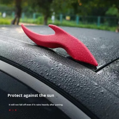 New Dragon Horn-Shaped Car Roof Aerodynamic Fin Adhesive Decoration EVA Material Leibowei Type OLIVER Fitment