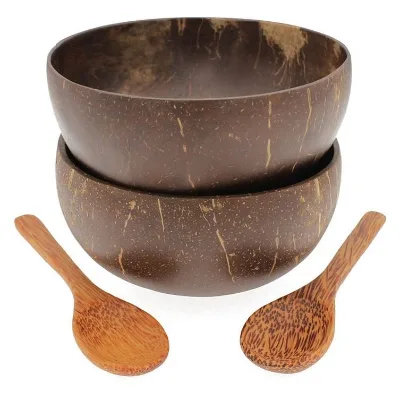 Wooden Bowls Handmade Coconut Big Size Raw Bowl Wholesale Shells Handcrafted Wood Shell Supplier Crafted From Luxury Hot Selling