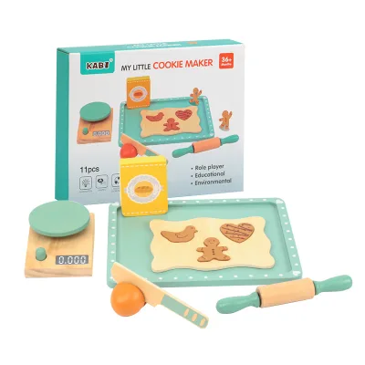 Multi-functional Children's Cookie Baking Group HENGYUAN Brand Wood Toys for Kids Toddler Boys Girls Custom Logo Color Box