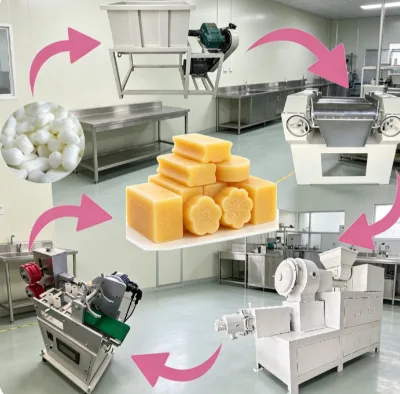 Top Selling Small Automatic Soap Production Line Space Saving Solid Soap Making Machine for Mini Toilet Soap Production Station