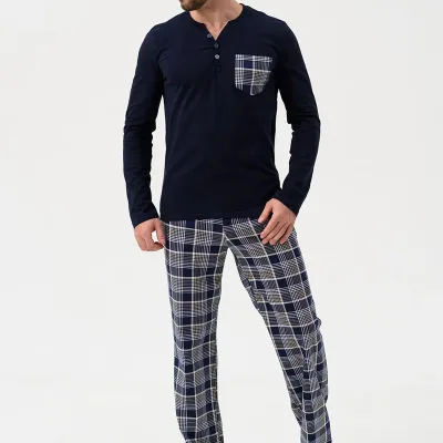 Stylish Mens Logo - Embellished Pajamas Sets, Skin - friendly Fabric, Great for Cozy Evenings at Home Pajamas Sets